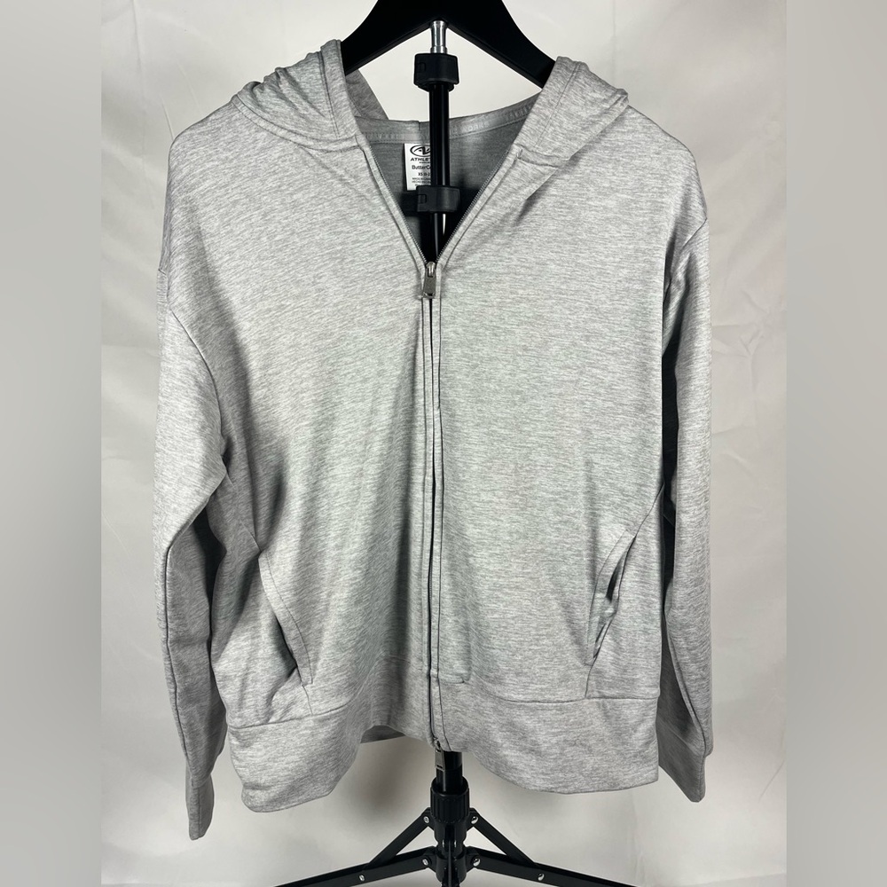 Athletic Works ButterCore Gray Full Zip Hoodie Size XS